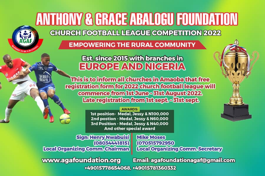 Church Football League Competition, December 2022